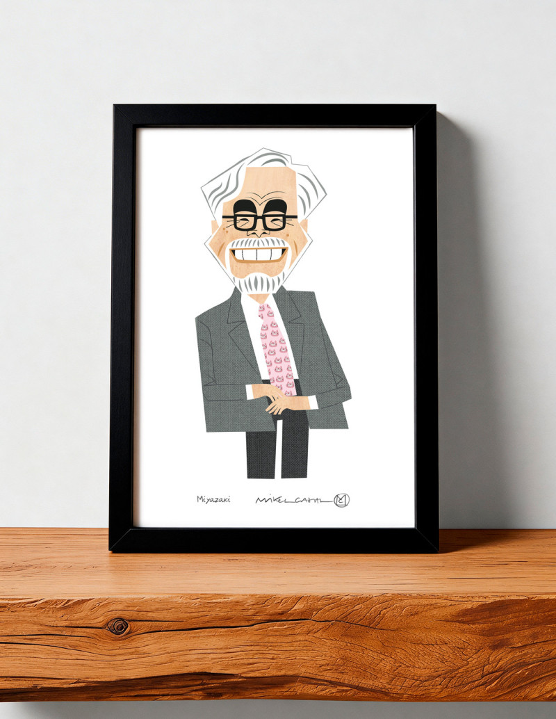 Ilustración "Miyazaki" de Mikel Casal....