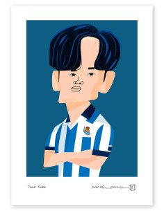 Ilustración "Take Kubo" de Mikel Casal. Reproducción A5...