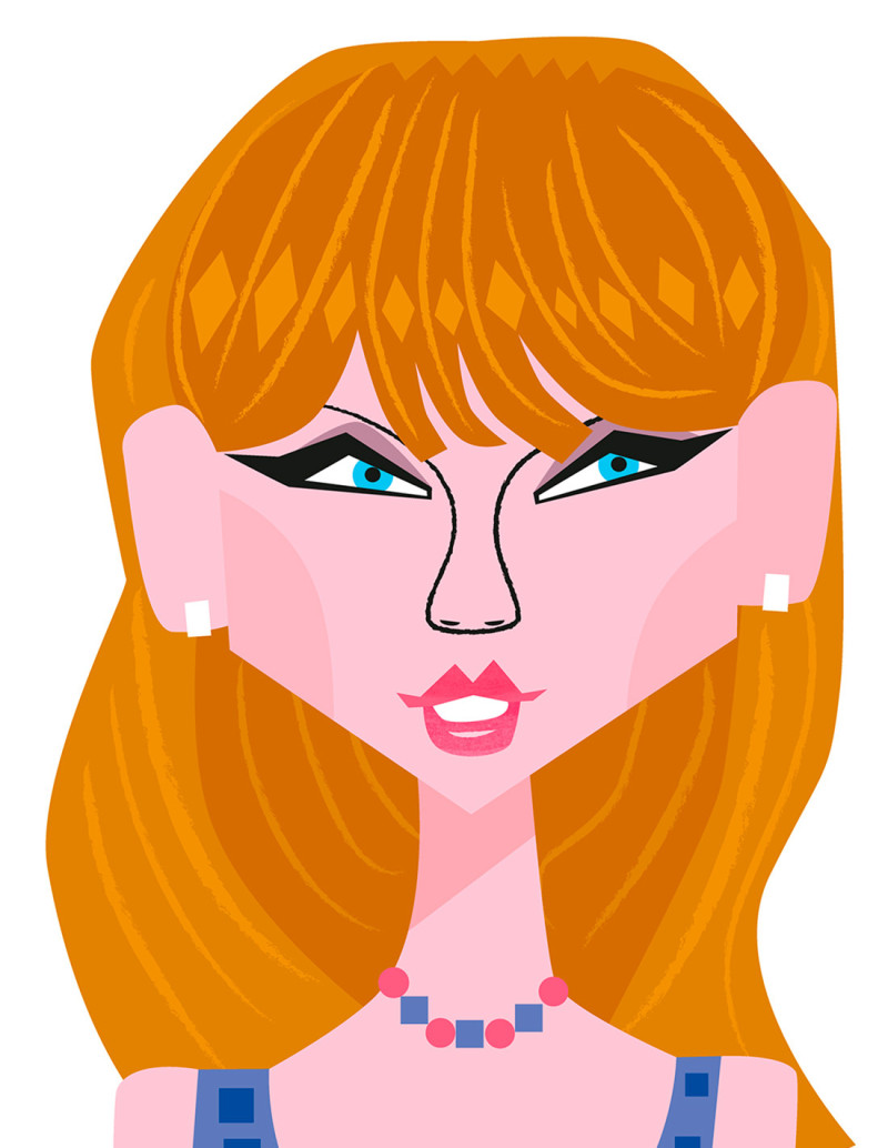 Ilustración "Taylor Swift" de Mikel Casal....