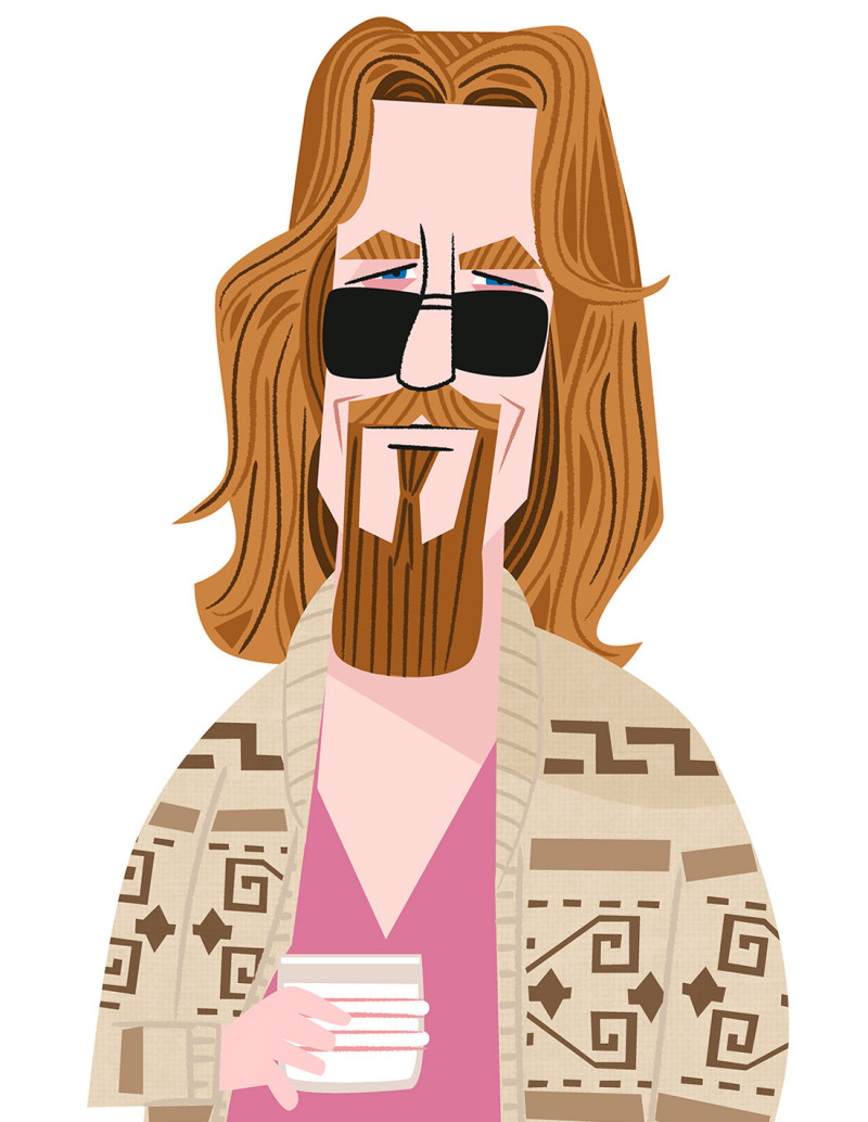 Illustration "The dude" by Mikel Casal. A5 and...