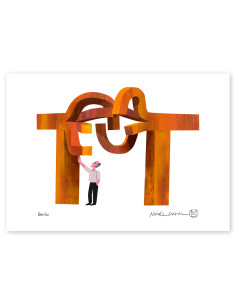 Ilustración "Berlín Chillida" de Mikel Casal....