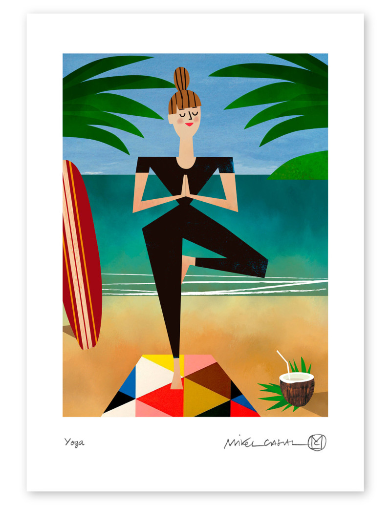 Ilustración "Yogui" de Mikel Casal....