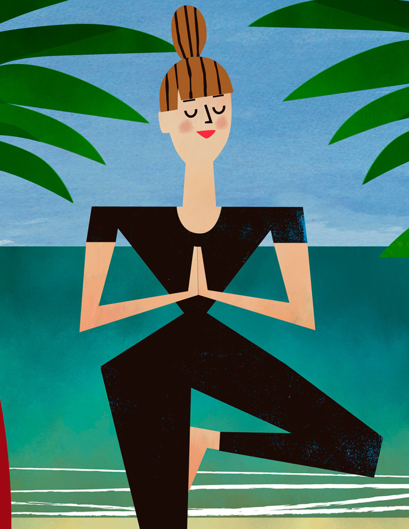 Illustration "Yogui"  by Mikel Casal. Signed A5...