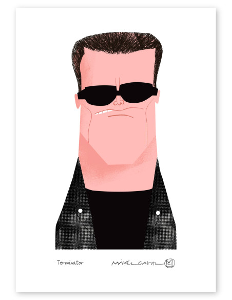 Illustration "Arnold" by Mikel Casal. Signed A5 reproduction