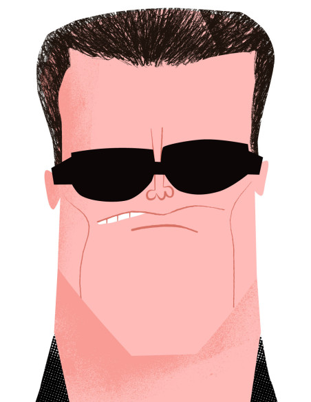 Illustration "Arnold" by Mikel Casal. Signed A5 reproduction