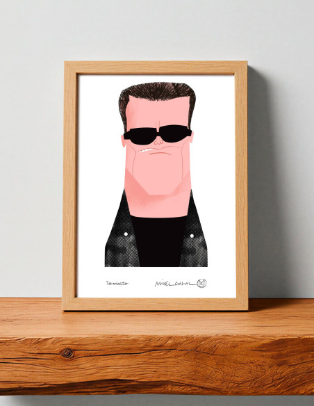 Illustration "Arnold" by Mikel Casal. Signed A5 reproduction