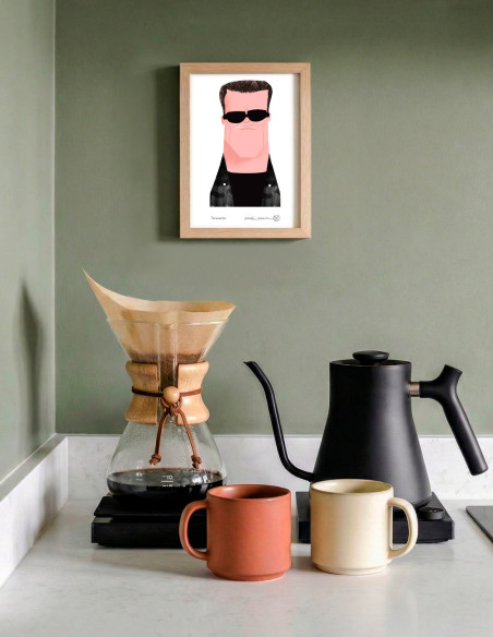 Illustration "Arnold" by Mikel Casal. Signed A5 reproduction