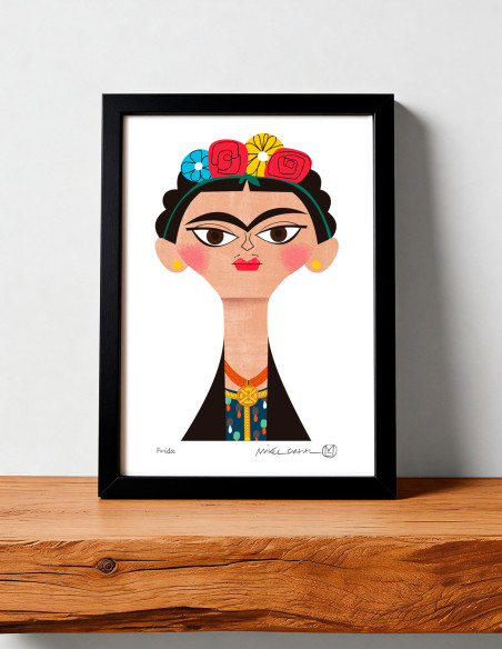 Ilustración "Frida" de Mikel Casal. Reproducciones A5 y A3