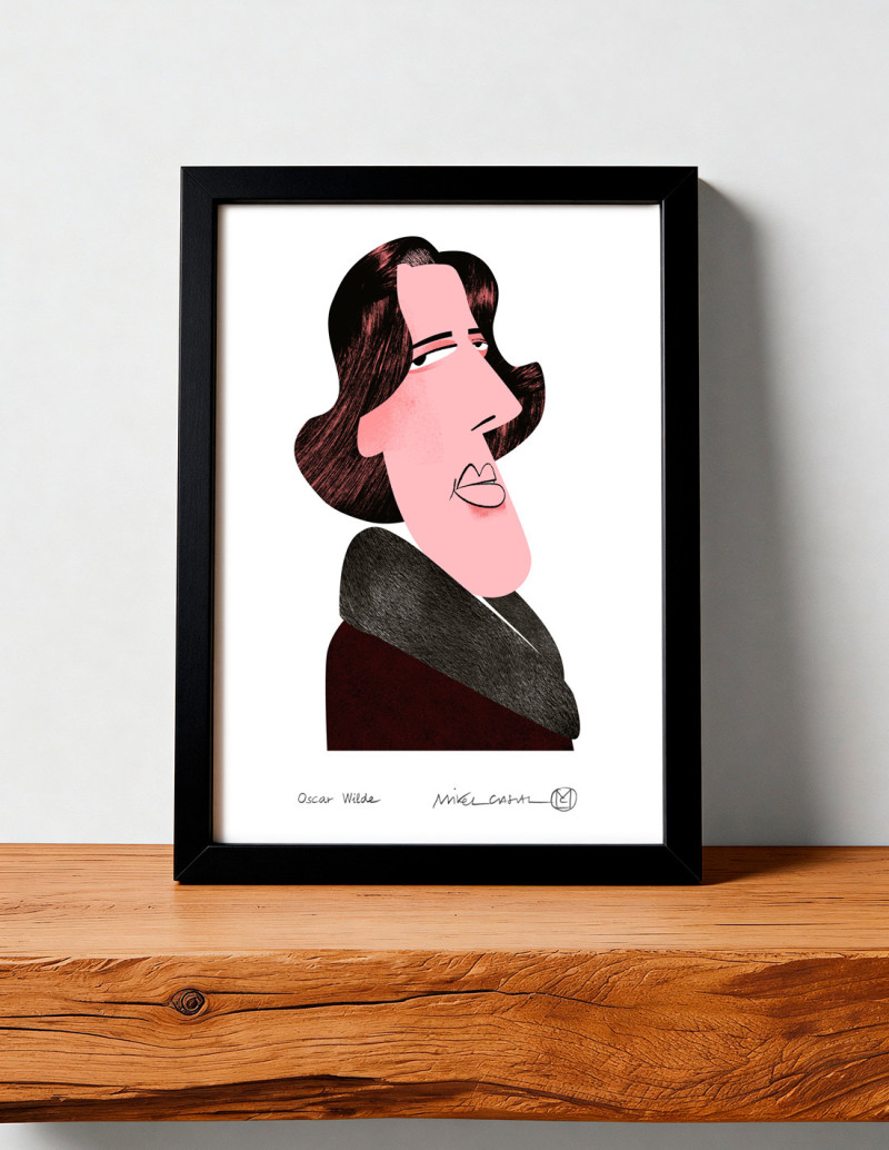 Illustration "Wilde" by Mikel Casal. Signed A5...