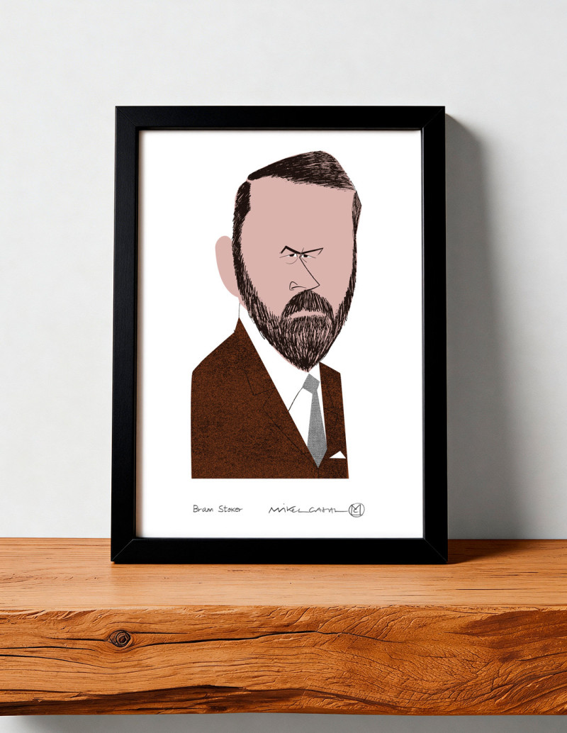 Illustration "Bram Stoker" by Mikel Casal....