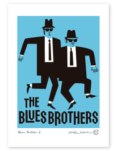Ilustración "Blues Brothers 2" de Mikel Casal....