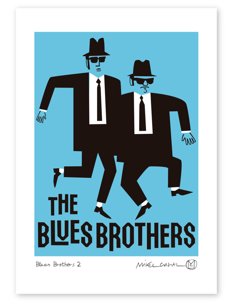 Illustration "Blues Brothers 2" by Mikel Casal....