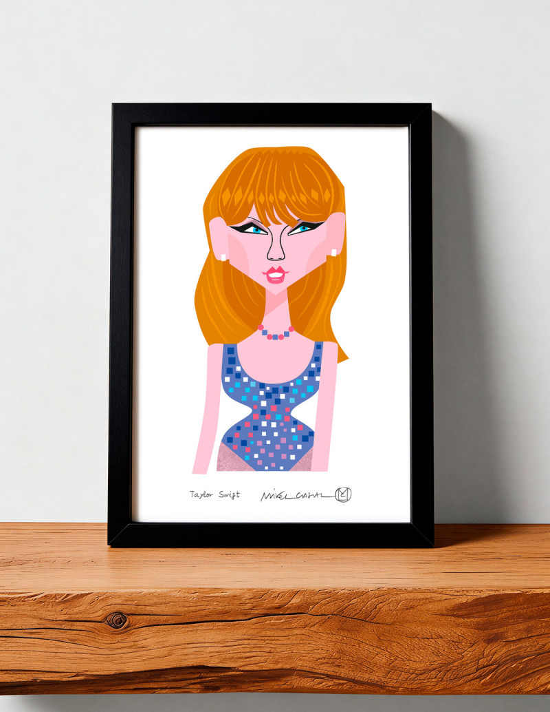 Illustration "Taylor Swift" by Mikel Casal....