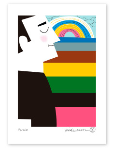 Ilustración "Paraiso" de Mikel Casal. Reproducción A4...