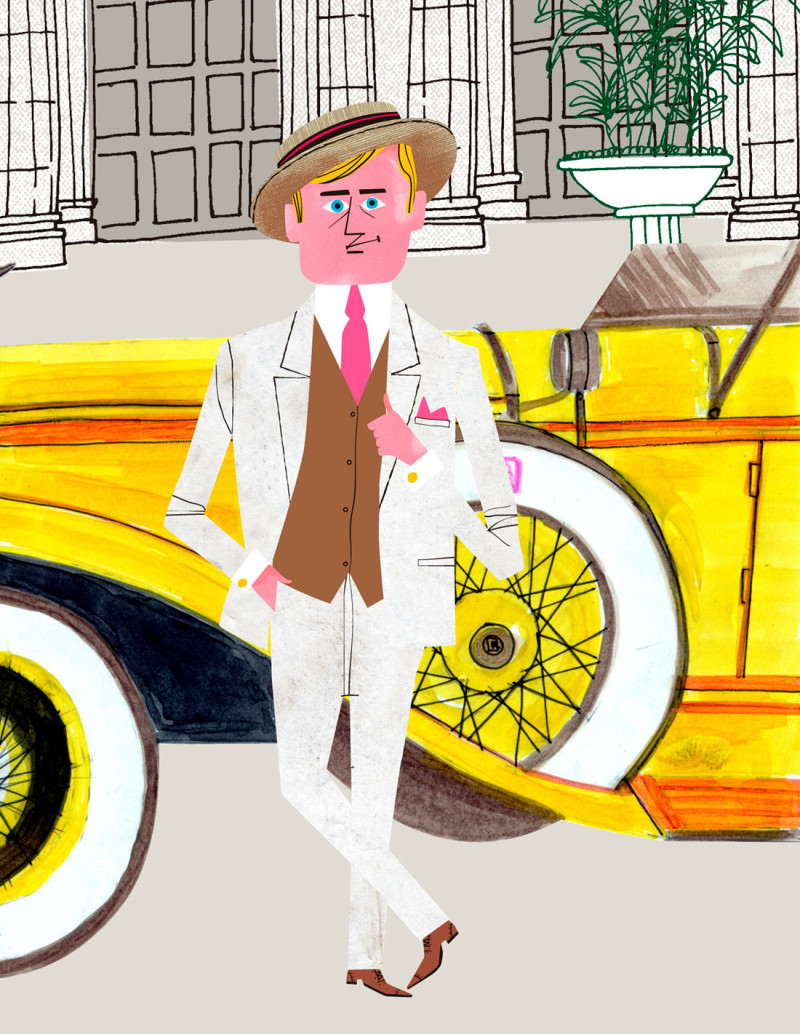 Illustration "The great Gatsby" by Mikel Casal....