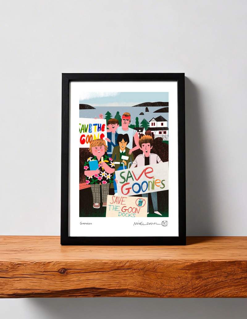 Illustration "Goonies" by Mikel Casal. A4...