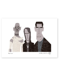 Ilustración "Monstruos" de Mikel Casal. Ilustración A4...