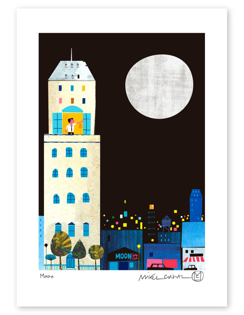 Ilustración "Moon" de Mikel Casal. Reproducción...