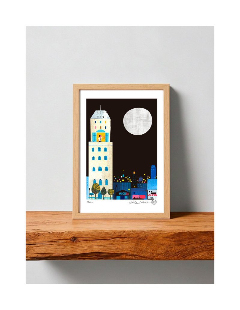 Ilustración "Moon" de Mikel Casal. Reproducción...
