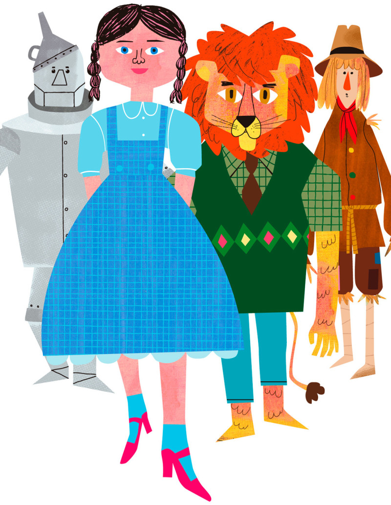 Illustration "Oz" by Mikel Casal. A4 signed...