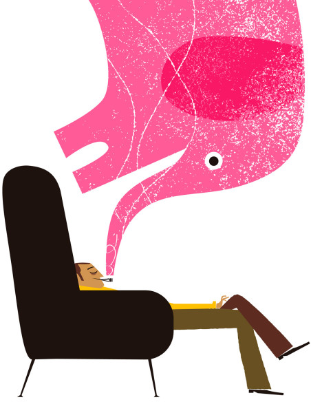 Illustration "Relax Time" by Mikel Casal. A4 signed reproduction
