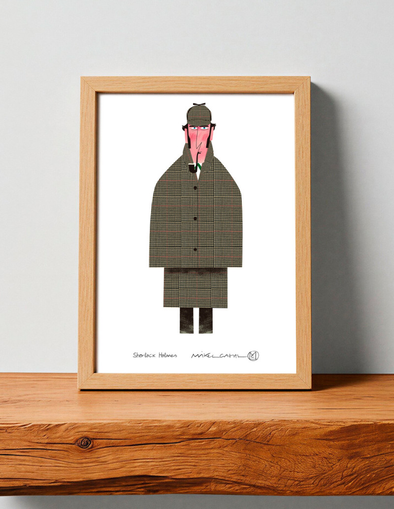 Illustration "Sherlock Holmes" by Mikel Casal....