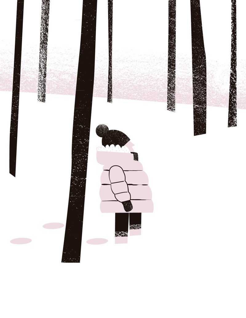 Illustration "Silencio" by Mikel Casal. A4...