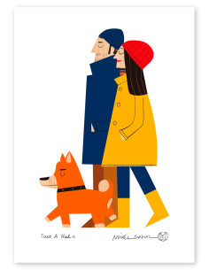 Ilustración "Take a walk" de Mikel Casal. Reproducciones...