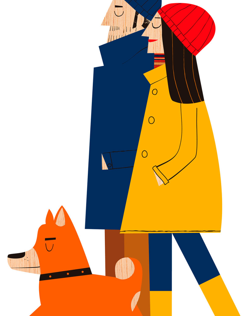 Ilustración "Take a walk" de Mikel Casal....