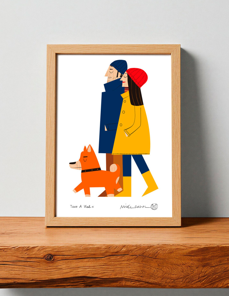 Ilustración "Take a walk" de Mikel Casal....