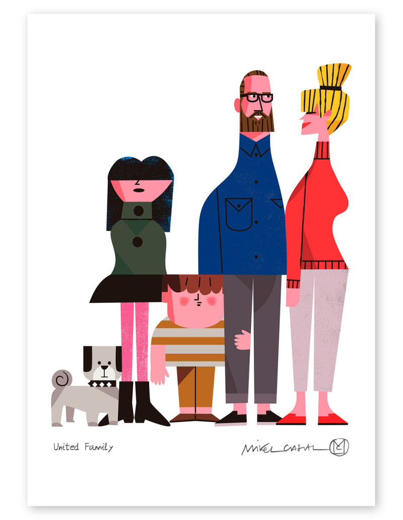 Ilustración "United Family" Mikel Casal....