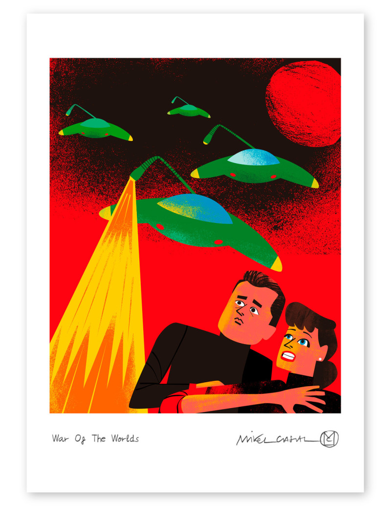 Illustration "War of the Worlds" by Mikel...