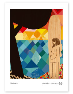 Illustration "Horizonte" by Mikel Casal. A4 and A5...