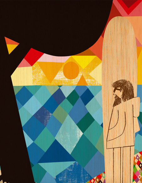 Ilustración "Horizonte" de Mikel Casal. Reproducciones en A4 y A5