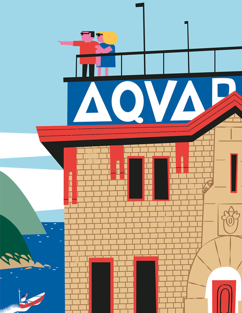 Illustration "Aquarium" by Mikel Casal. A5, A4...
