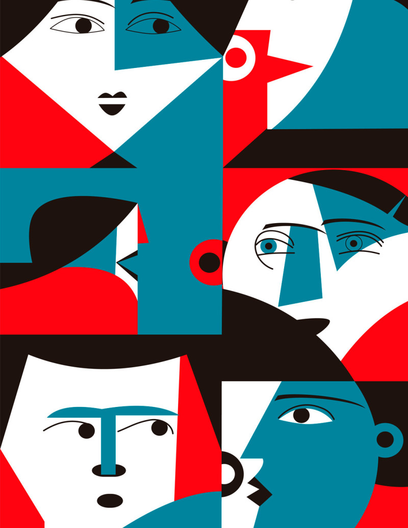 Illustration "Bocaoreja" by Mikel Casal. Signed...