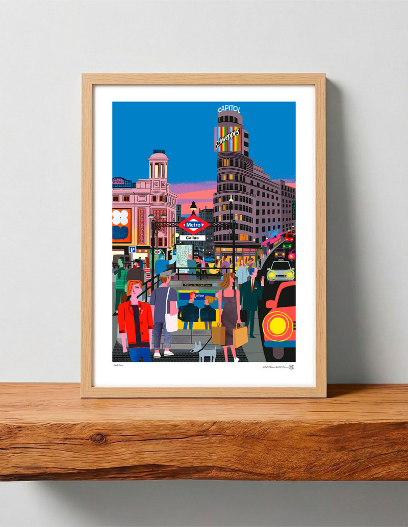 Illustration "Callao" by Mikel Casal. A5, A4,...