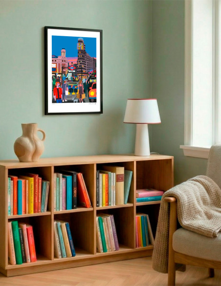 Illustration "Callao" by Mikel Casal. A5, A4, A3 y A2 reproductions