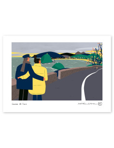 Ilustración "Camino al faro" de Mikel Casal....