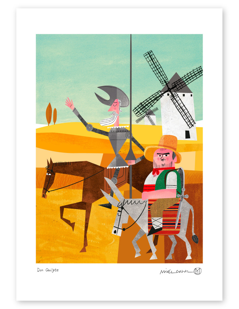 Illustration "Don Quijote y Sancho Panza" by...