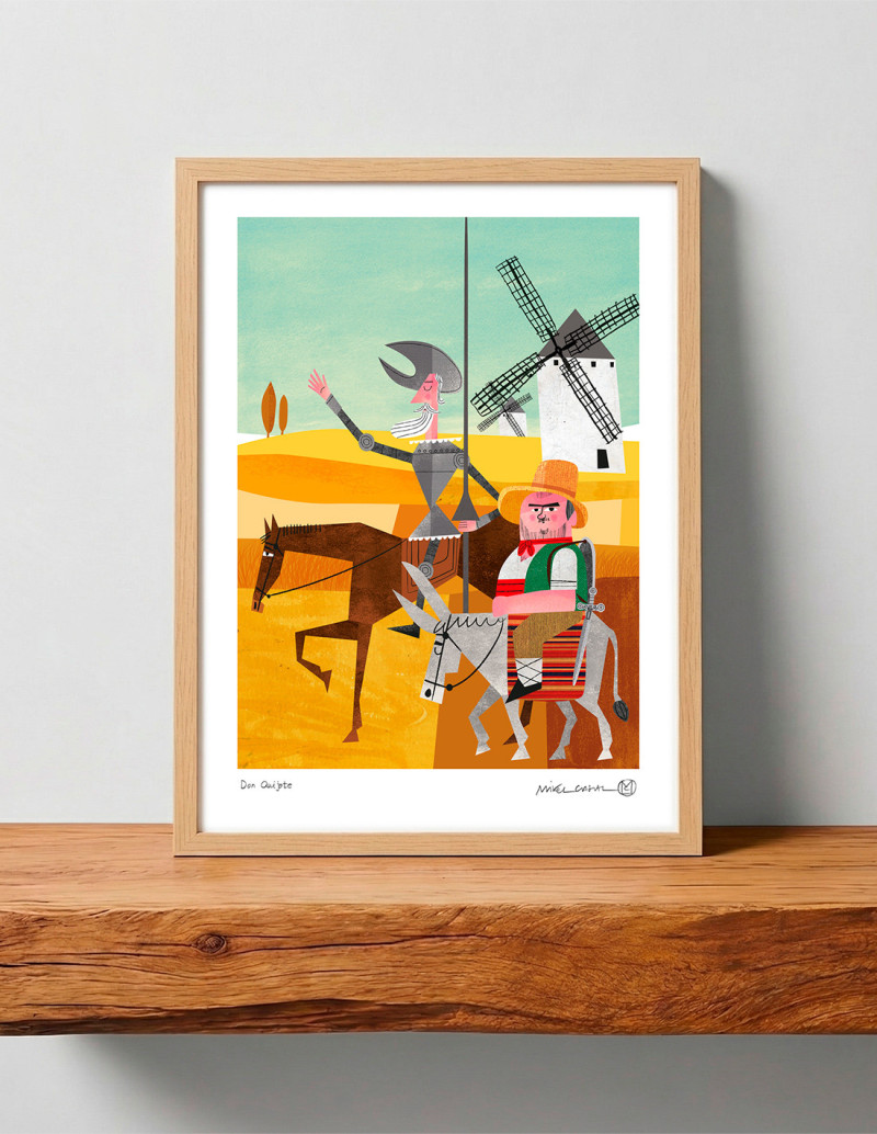 Illustration "Don Quijote y Sancho Panza" by...
