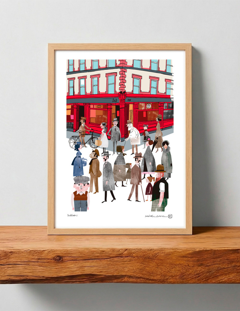 Illustration "Dubliners" by Mikel Casal. Signed...