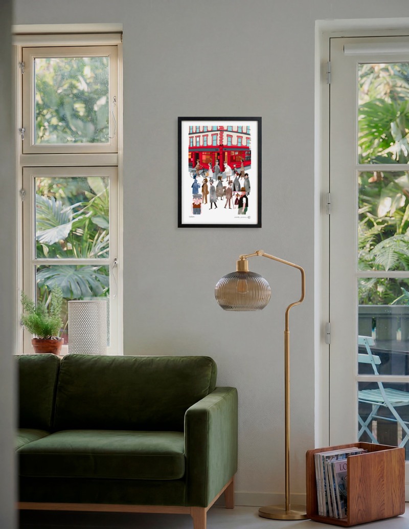 Illustration "Dubliners" by Mikel Casal. Signed...