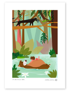 Illustration "El libro de la selva" by Mikel Casal....