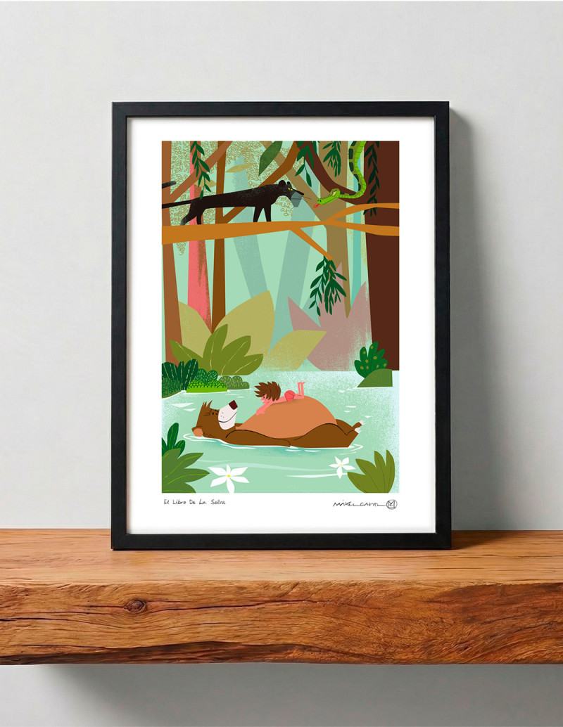 Ilustración "El libro de la selva" de Mikel...