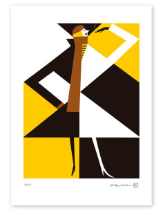 Illustration "Lady" by Mikel Casal. Signed A3 reproduction
