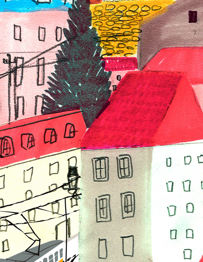 Ilustración "Lisboa" de Mikel Casal....