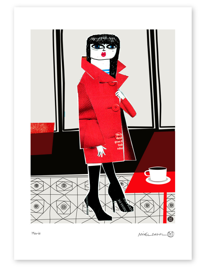 Ilustración "Marie" de Mikel Casal....