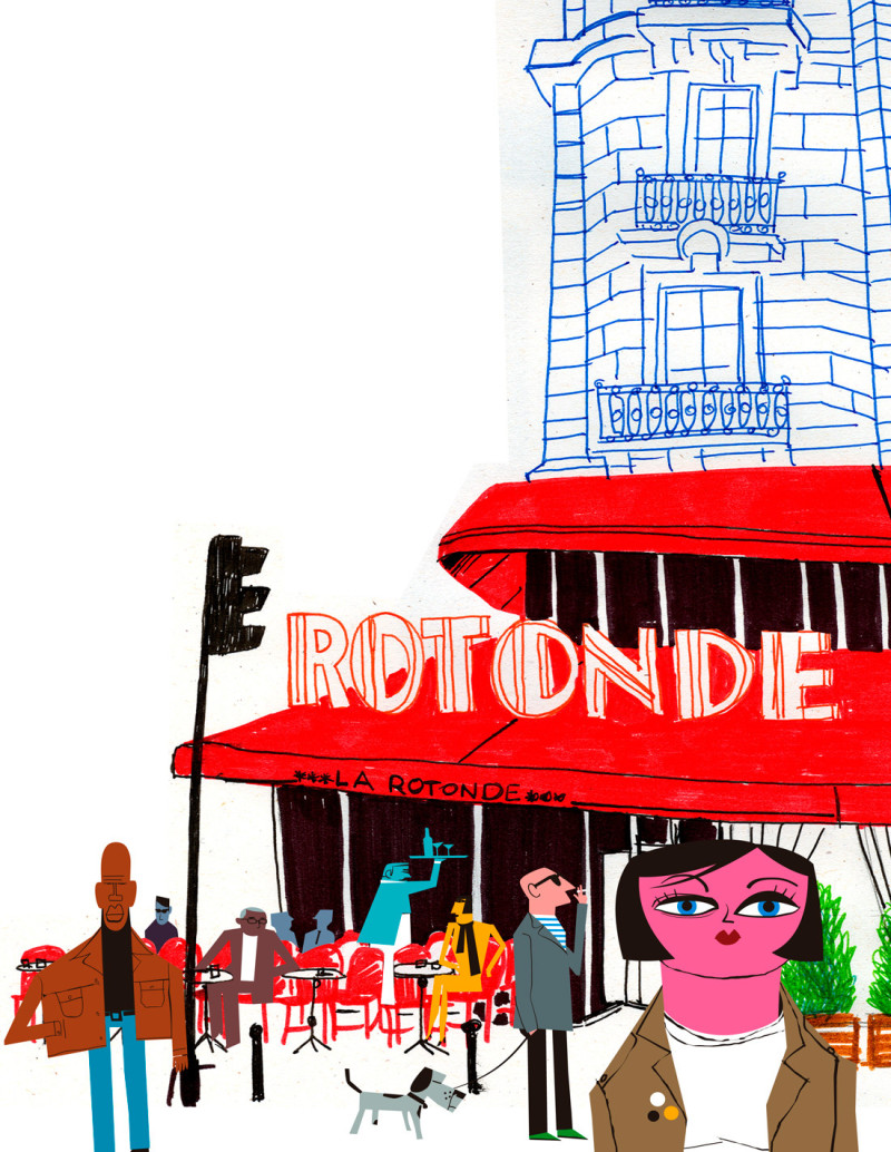 Illustration "Montparnase" by Mikel Casal....