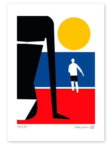 Illustration "Playa" by Mikel Casal. Signed A3 and A2 reproductions